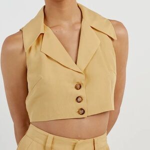 Dissh KAI LEMON COLLARED VEST